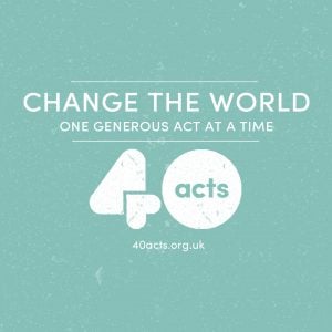 Share #40acts on Instagram